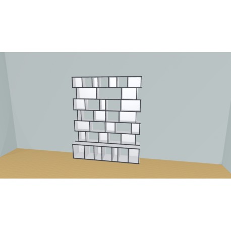 Boekenkast op maat  (H197cm - B181 cm)