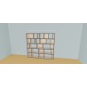 Custom bookcase  (H181cm - W220 cm)