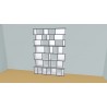 Custom bookcase  (H229cm - W179 cm)