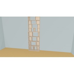 Custom bookcase (H302cm - W94 cm)