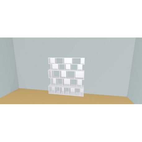 Boekenkast op maat  (H166cm - B181 cm)