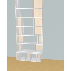 Custom bookcase (H254cm - W109 cm)
