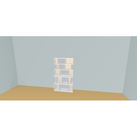 Boekenkast op maat  (H156cm - B100 cm)
