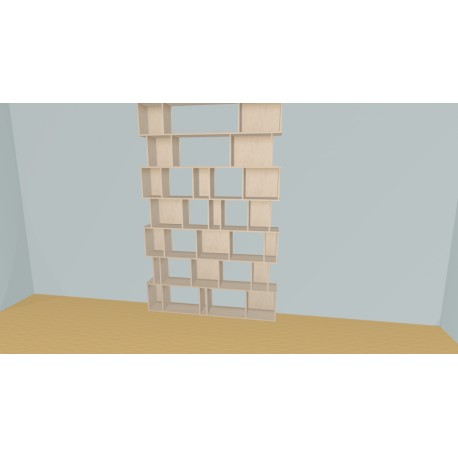 Meuble Bibliothèque sur-mesure (H324cm - L180 cm)