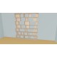 Custom bookcase  (H324cm - W243 cm)