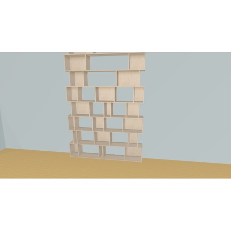 Custom bookcase  (H324cm - W180 cm)