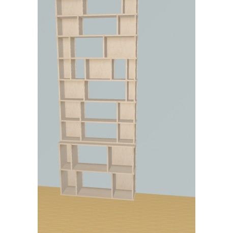 Custom bookcase  (H257cm - W100 cm)