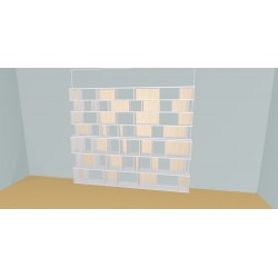 Custom bookcase (H212cm - W289 cm)