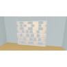 Custom bookcase  (H212cm - W289 cm)
