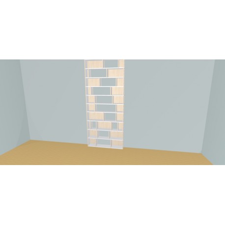 Boekenkast op maat  (H252cm - B120 cm)