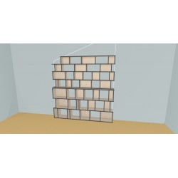 Boekenkast op maat (H212cm - B230 cm)