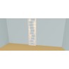Custom bookcase  (H252cm - W80 cm)