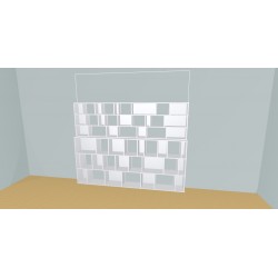 Meuble Bibliothèque sur-mesure (H182cm - L269 cm)