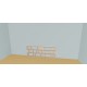 Custom bookcase  (H82cm - W250 cm)
