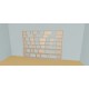 Boekenkast op maat  (H203cm - B320 cm)