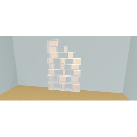 Custom bookcase  (H236cm - W175 cm)