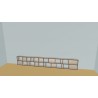 Custom bookcase  (H55cm - W401 cm)