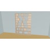 Custom bookcase  (H230cm - W196 cm)