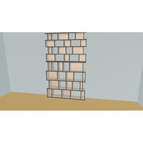 Custom bookcase  (H248cm - W170 cm)