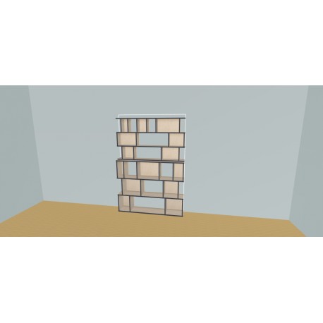 Boekenkast op maat  (H191cm - B150 cm)