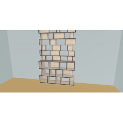 Boekenkast op maat (H263cm - B190 cm)