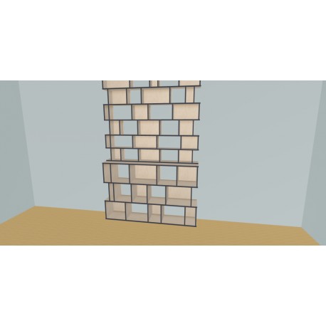 Custom bookcase  (H263cm - W190 cm)