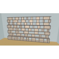 Boekenkast op maat (H220cm - B440 cm)