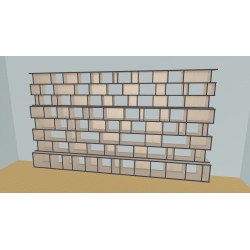 Custom bookcase (H220cm - W440 cm)