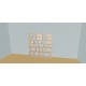 Custom bookcase  (H176cm - W200 cm)