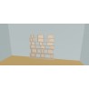 Custom bookcase  (H176cm - W200 cm)