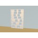 Custom bookcase  (H212cm - W161 cm)