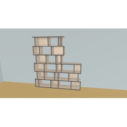 Meuble Bibliothèque sur-mesure (H217cm - L200 cm)