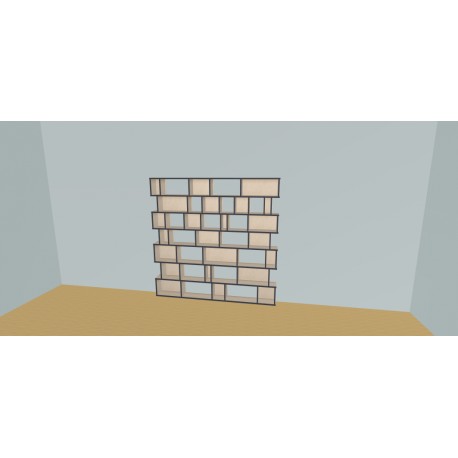 Boekenkast op maat  (H177cm - B200 cm)