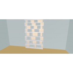Boekenkast op maat (H248cm - B180 cm)