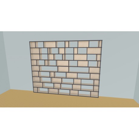 Custom bookcase  (H216cm - W308 cm)
