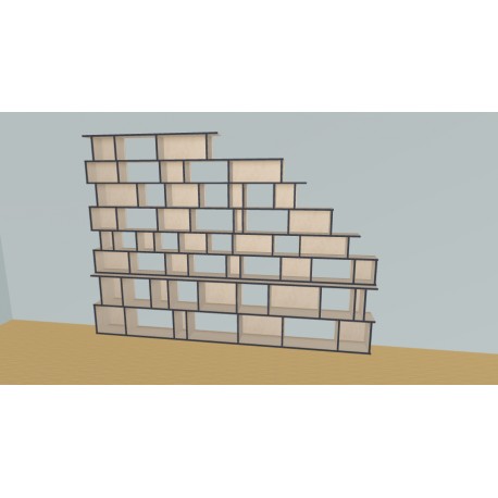 Meuble Bibliothèque sur-mesure (H230cm - L320 cm)