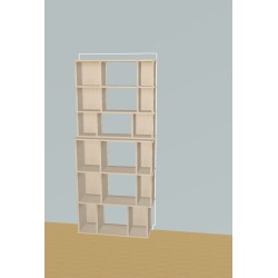 Boekenkast op maat (H191cm - B85 cm)