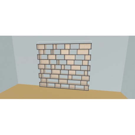 Custom bookcase  (H216cm - W280 cm)
