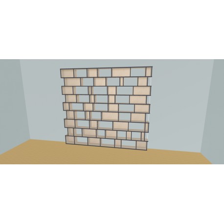 Custom bookcase  (H228cm - W280 cm)