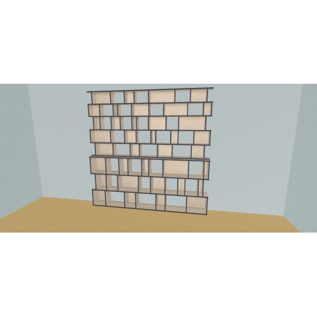 Custom bookcase  (H239cm - W270 cm)