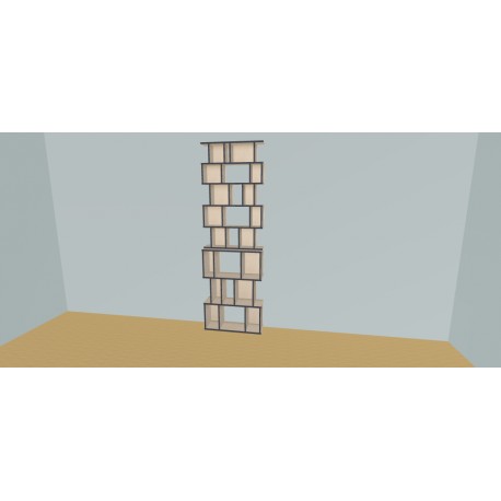 Custom bookcase  (H239cm - W85 cm)