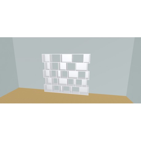 Boekenkast op maat  (H181cm - B235 cm)