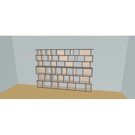 Custom bookcase  (H191cm - W300 cm)