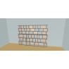 Custom bookcase  (H191cm - W300 cm)
