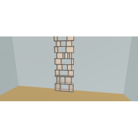 Custom bookcase  (H257cm - W100 cm)