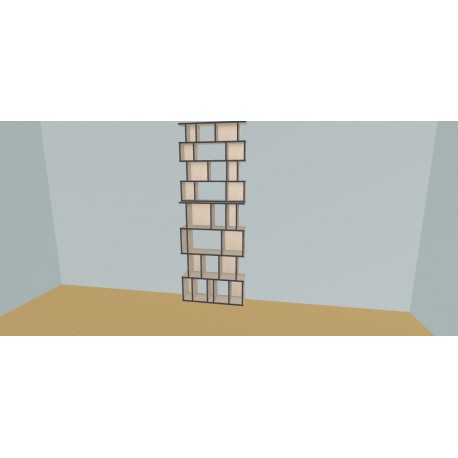 Custom bookcase  (H248cm - W100 cm)