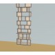Custom bookcase  (H257cm - W100 cm)