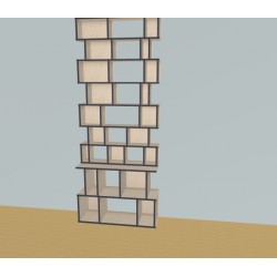 Meuble Bibliothèque sur-mesure (H251cm - L100 cm)