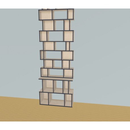 Custom bookcase  (H272cm - W100 cm)