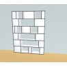 Bookshelf  (H217cm - W164 cm)